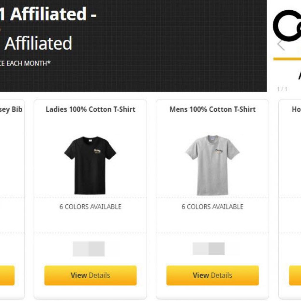 Century 21 corporate web store apparel